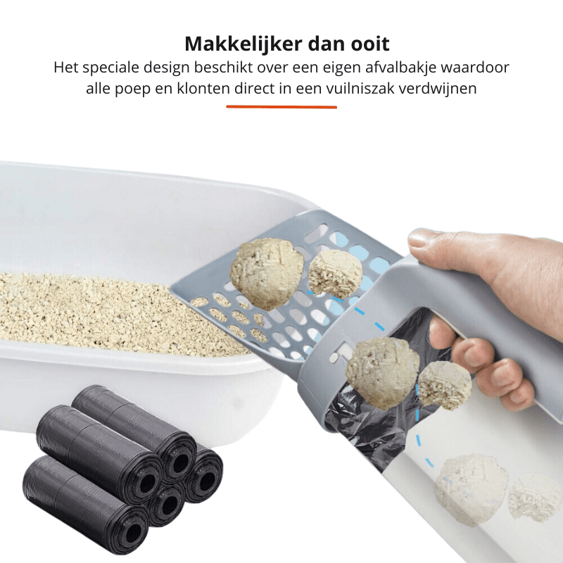 EASYSCOOP – Katzenschaufel Mit Integriertem Auffangbehälter Für Geruchsfreie Reinigung