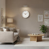 Claryo Skandinavische Holz-Wanduhr Minimalistisches Design