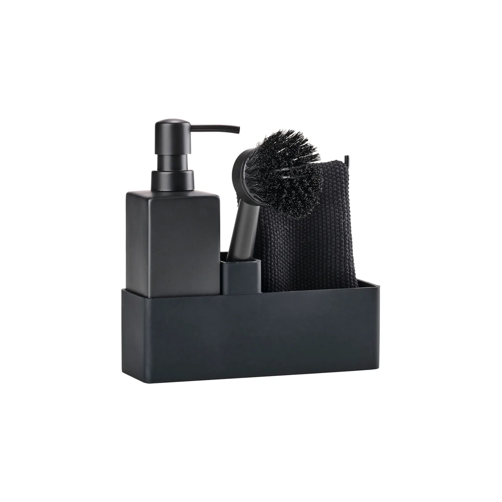 Geschirr-Set mit Geschirrtuch, Black