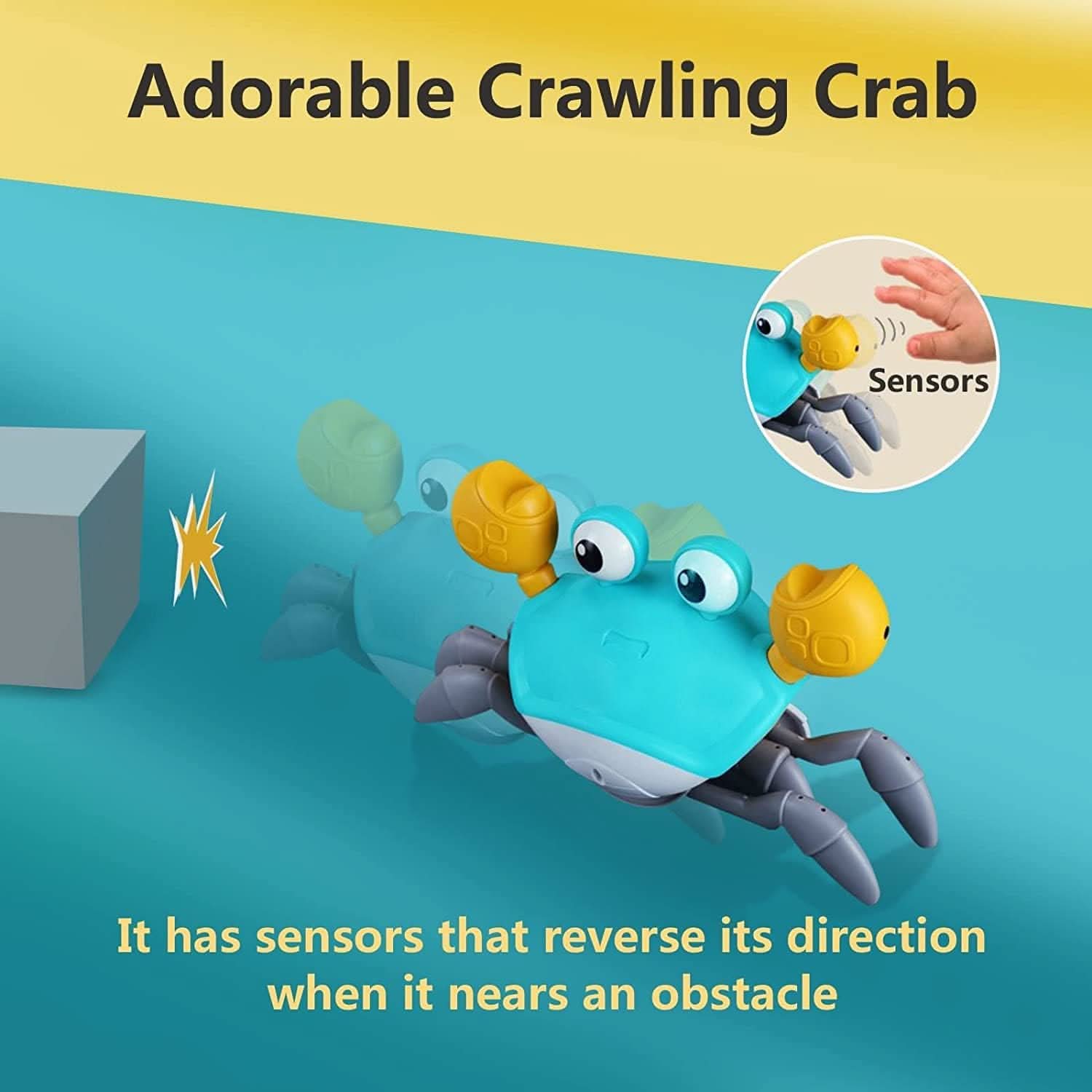 MoveeCrab – Interaktive Krabbelhilfe Mit Musik Und Licht Für Babys
