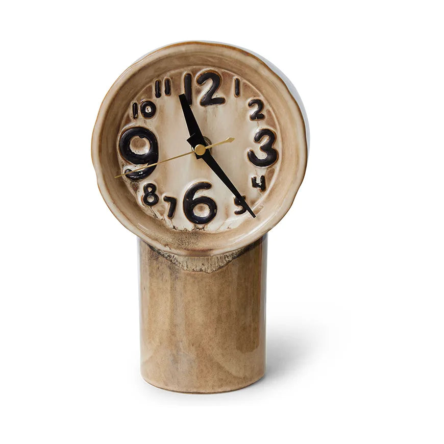 Retro Keramik Uhr 23,5 cm