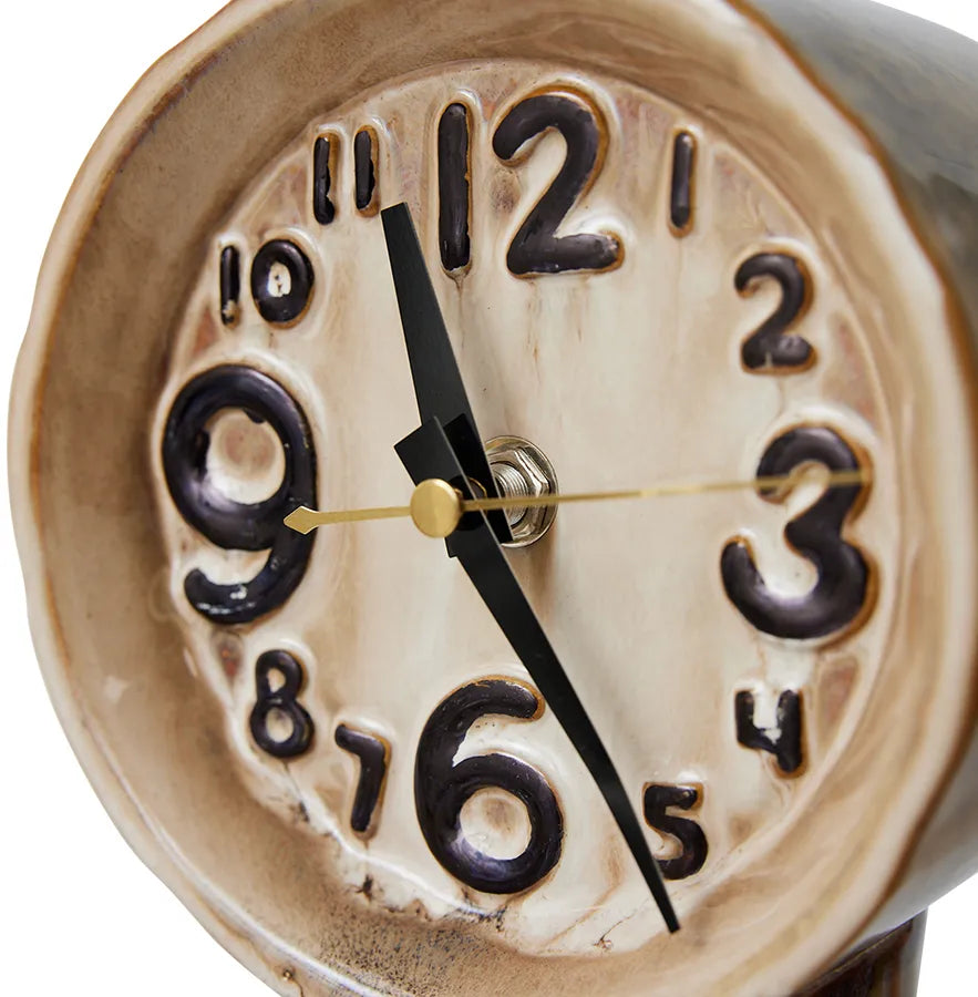Retro Keramik Uhr 23,5 cm