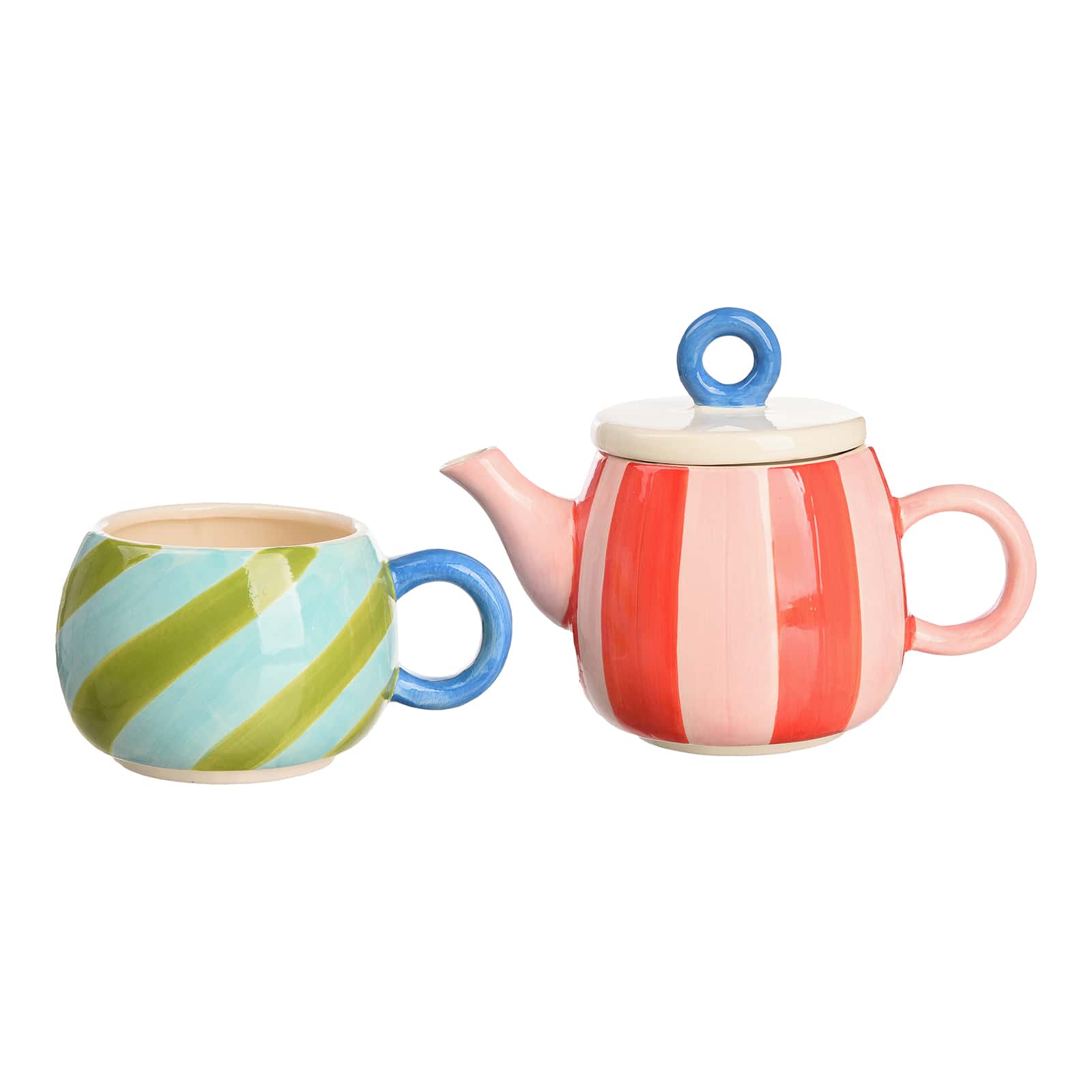 Teekannen-Set mit Tasse