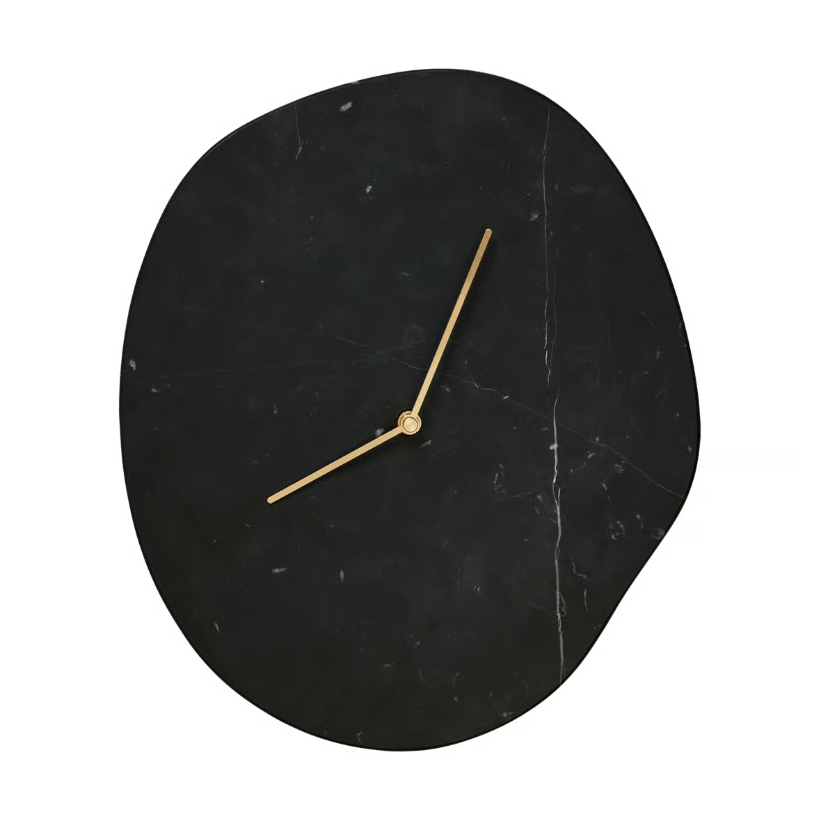 Ferm Living Melt Wanduhr 28 x 33 cm – Skulpturale Designer-Wanduhr
