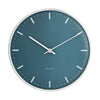Arne Jacobsen City Hall Wanduhr, Blau, Ø21 cm
