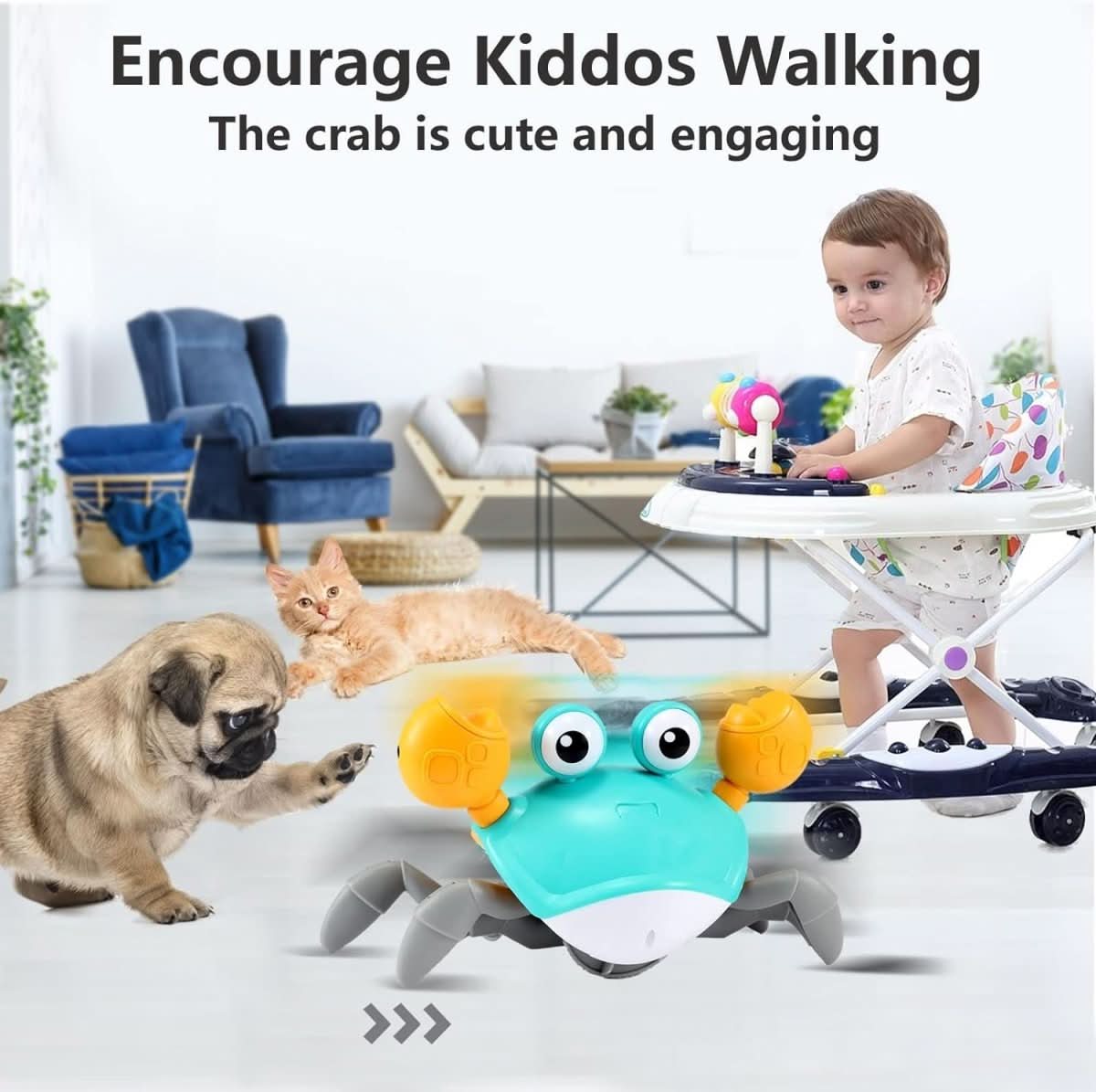 MoveeCrab – Interaktive Krabbelhilfe Mit Musik Und Licht Für Babys