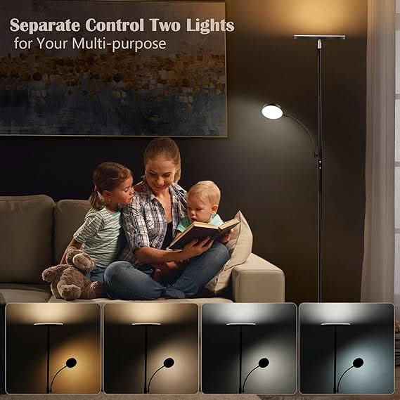 RELLI Leselampe Energiesparend Minimalistisches Design Für Gemütliche Atmosphäre