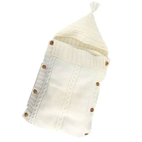 Hugnest Baby Tragetuch – Kuscheliger Neugeborenen-Schlafsack Mit Kapuze In Beige