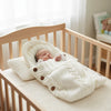 Hugnest Baby Tragetuch – Kuscheliger Neugeborenen-Schlafsack Mit Kapuze In Beige