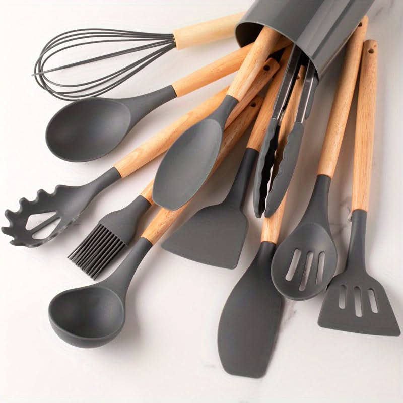 SILICOWARE – 12-Teiliges Küchensilikon-Set | Hitzebeständig & Spülmaschinenfest