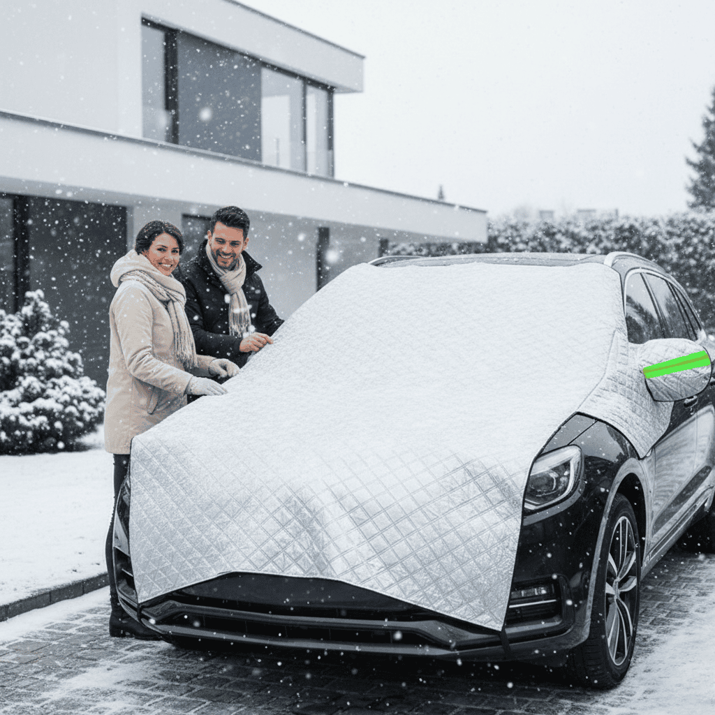 Suncraft - Doppelfunktionale Autoabdeckung Für Winter Sommerschutz