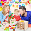 KleinerPfad Spielwürfel – 8-In-1 Montessori-Holzspielbox Aus Holz Für Babys