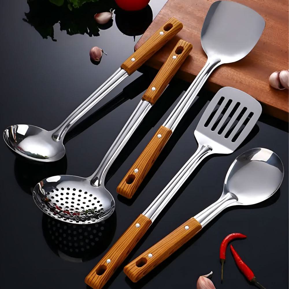 LuxusEdelstahl Küchenutensilien Set – Elegantes Design & Langlebigkeit für stilvolle Köche-3