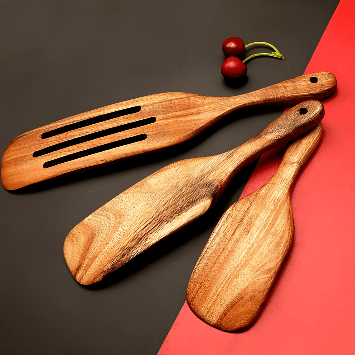WoodEase Teakholz Küchen Set – Nachhaltig & Langlebig für jede Zubereitung-3