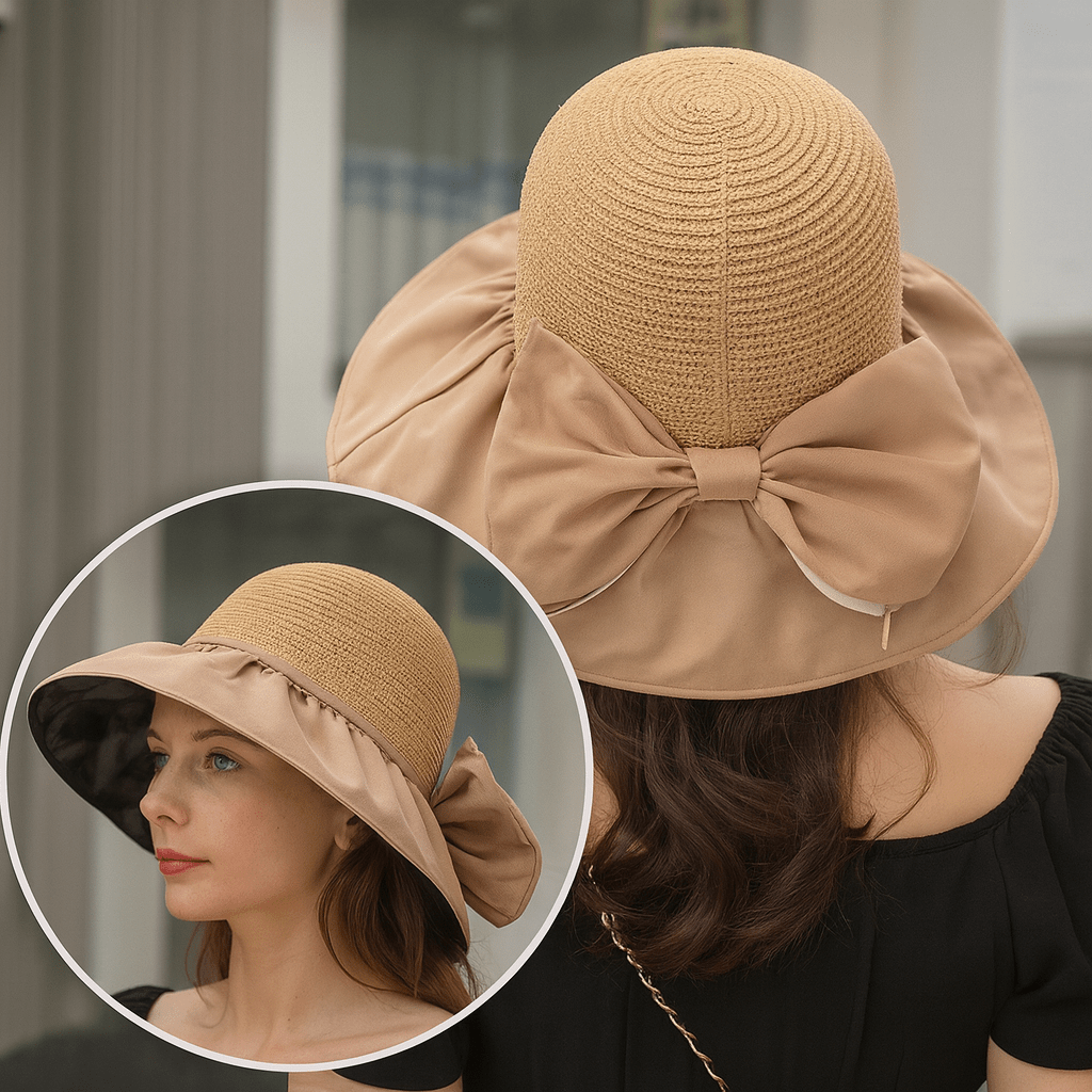 Eleganzkrempe – Eleganter Sonnenhut Mit Breiter Krempe Für Stilvollen UV-Schutz