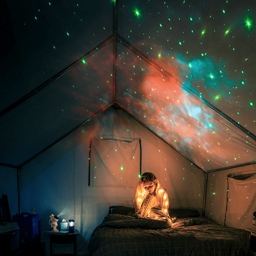 FIOR Galaxie-Projektor Lampe Mit Astronautendesign Und Sternenhimmelprojektion