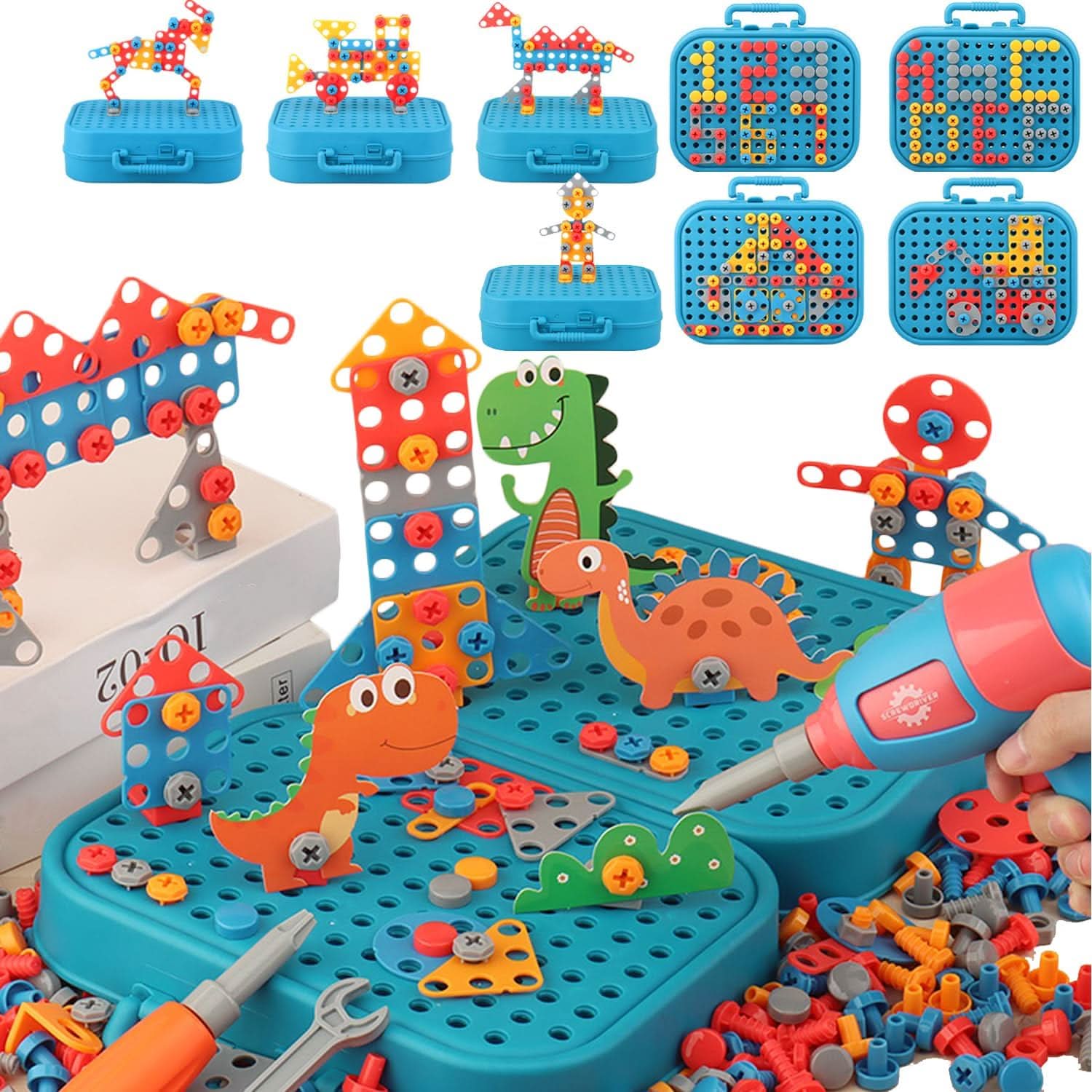 InnoCraft Werkzeugspiel Set – Kreatives Konstruktionsspielzeug Mit Bohrer Und Werkzeugen Für Kinder
