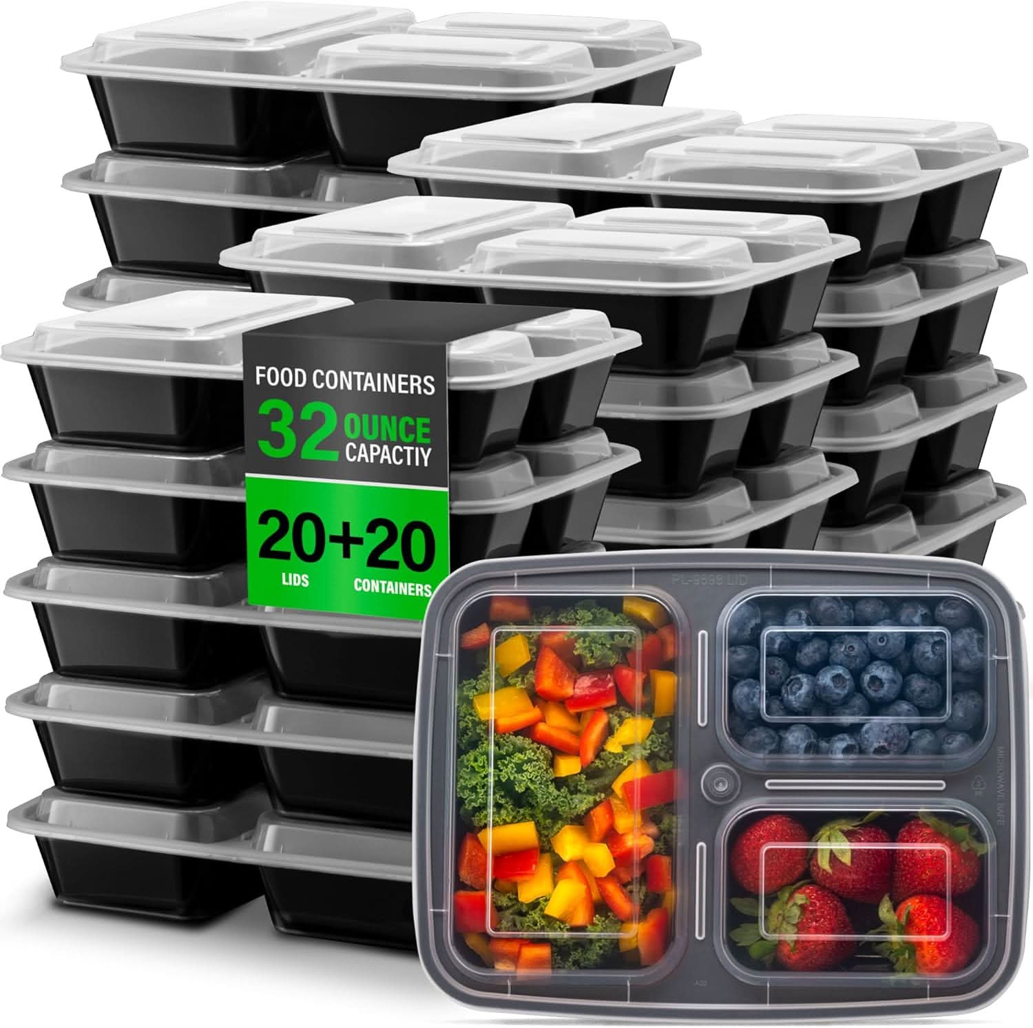 Bentō Mahlzeitenbox – Bentō Box Mit 3 Fächern Für Strukturierte & Ausgewogene Mahlzeiten