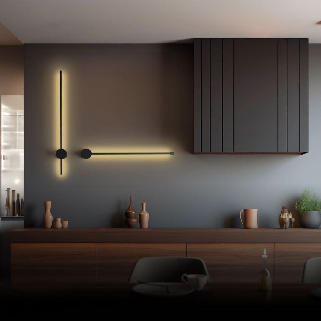 Bergen LED Wandleuchte Aus Aluminium Minimalistisches Design Dimmbare Beleuchtung Fernbedienung
