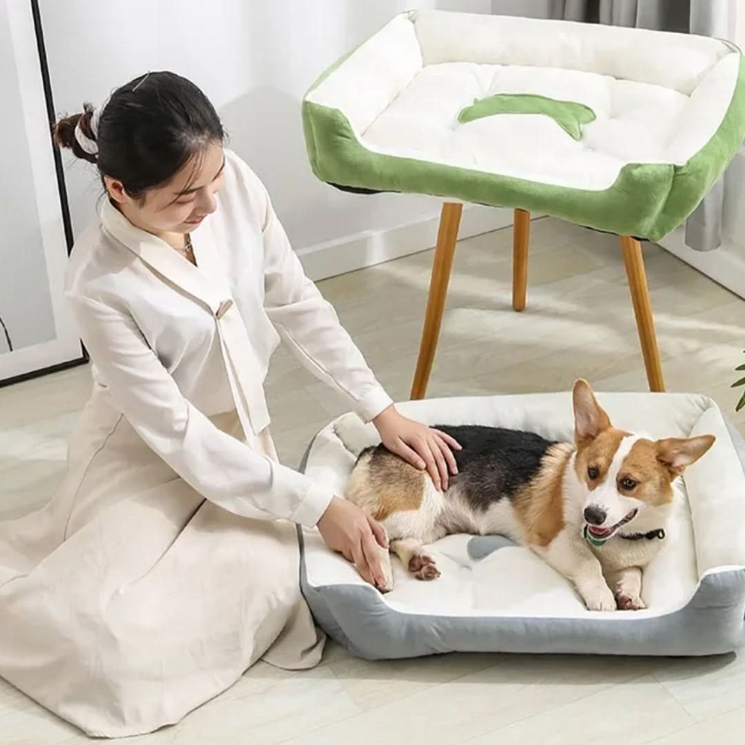 CUDDLIX Haustierbett Warm Sicher Gemütlich Rückzugsort