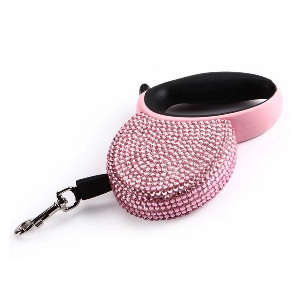 Schick Canin Leine – Glitzernde Hundeleine Mit Strass Und Einzug Für Kleine Hunde Und Katzen