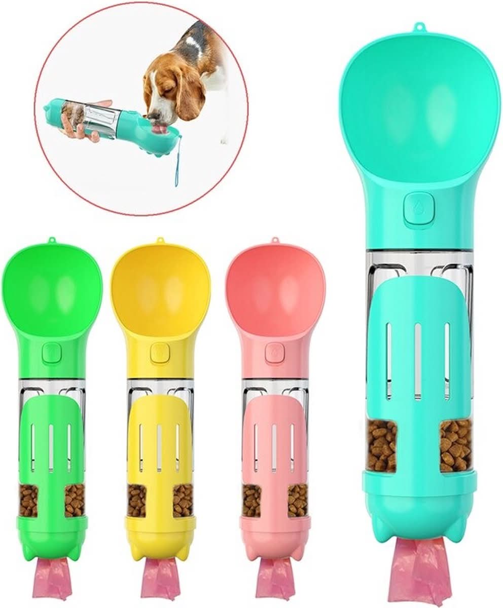 Snackfreund Profi – 2-In-1 Wasser- & Futterflasche Mit Kotbeutelhalter