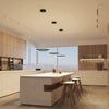 Arcchio LED hanglamp Albiona, zwart, 1 ring, Ø 40 cm