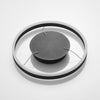 Arcchio LED hanglamp Albiona, zwart, 1 ring, Ø 40 cm