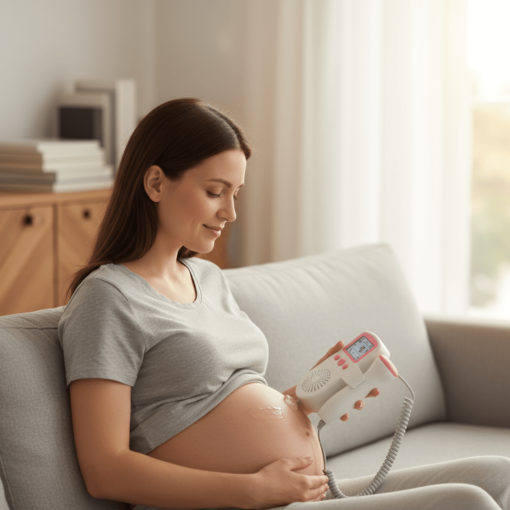 MamiBeat – Kompaktes Babyherz-Messgerät mit Digitalem Bildschirm für Präzise Kontrolle