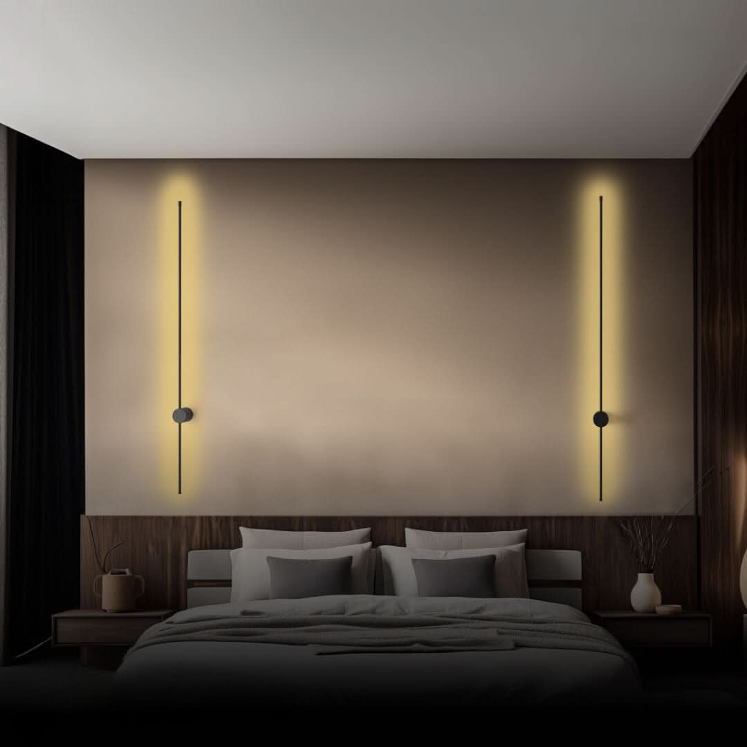 Bergen LED Wandleuchte Aus Aluminium Minimalistisches Design Dimmbare Beleuchtung Fernbedienung