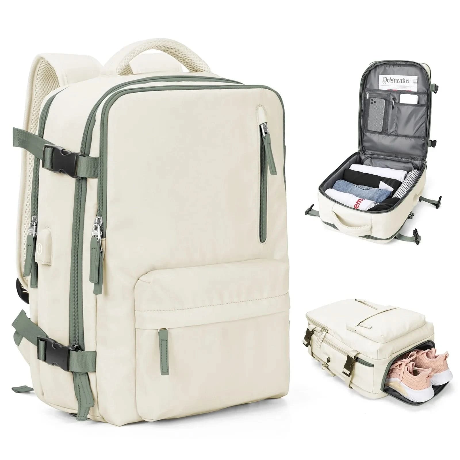 Reise & Tages Rucksack – Handgepäck-Rucksack Für Flüge, Schule & Arbeit – Kompakt & Wasserabweisend