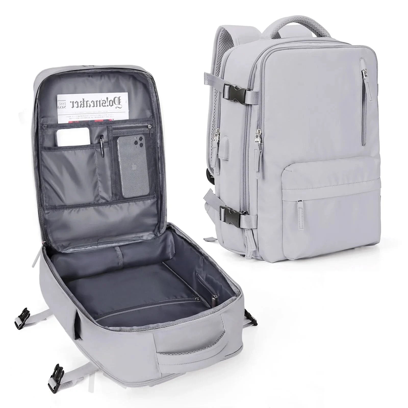 Reise & Tages Rucksack – Handgepäck-Rucksack Für Flüge, Schule & Arbeit – Kompakt & Wasserabweisend