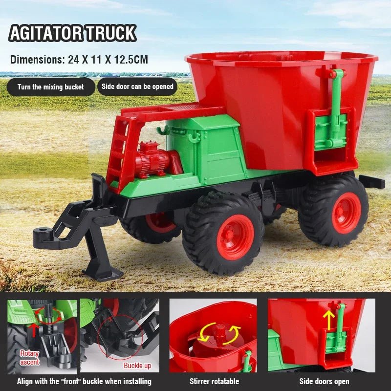 AGROTRAX – 1:24 ferngesteuerter elektrischer Sattelzug mit Beleuchtung 6