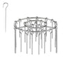 AIRSKEWER – Edelstahl Grill für Luftfritteuse mit Spießhalter 10