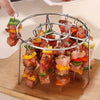 AIRSKEWER – Edelstahl Grill für Luftfritteuse mit Spießhalter 2