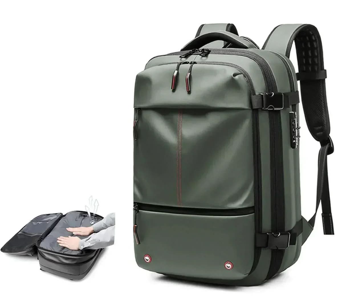 Luftpfad Rucksack – Komprimierbarer Reiserucksack mit Laptopfach