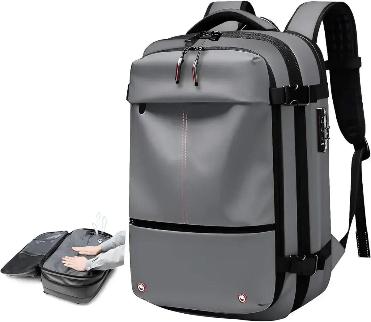 Luftpfad Rucksack – Komprimierbarer Reiserucksack mit Laptopfach