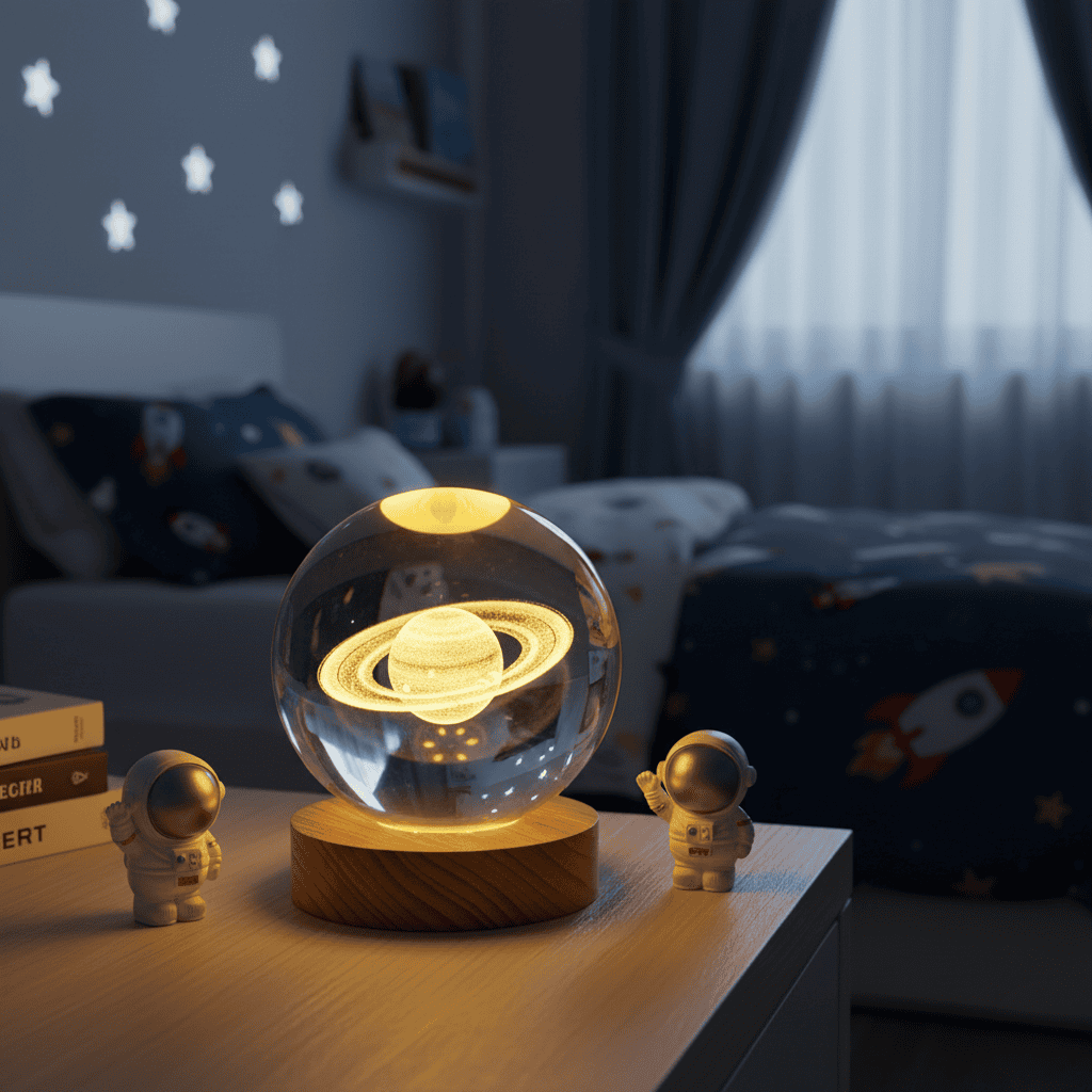 AURASHINE – 3D-LED-Kristalllampe für eine verträumte Nachtatmosphäre 1