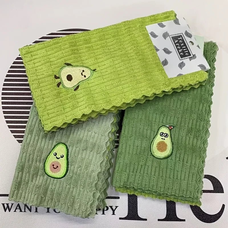 AVOCADOLOFT - Saugfähige Baumwollküchentücher mit Avocado-Drucken, 4er-Set 0