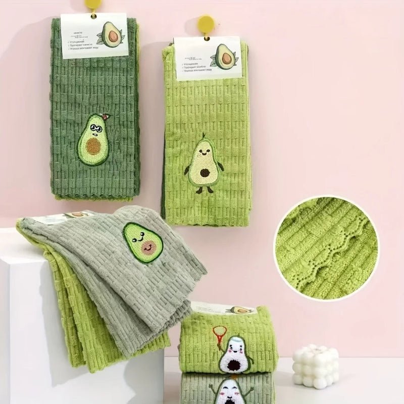 AVOCADOLOFT - Saugfähige Baumwollküchentücher mit Avocado-Drucken, 4er-Set 2