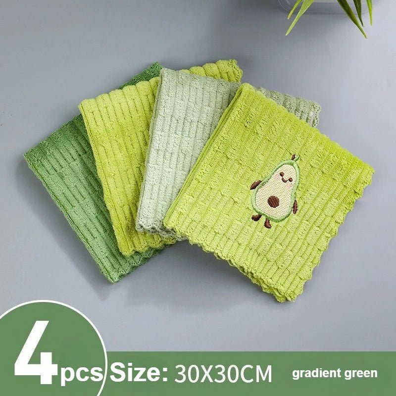 AVOCADOLOFT - Saugfähige Baumwollküchentücher mit Avocado-Drucken, 4er-Set 3