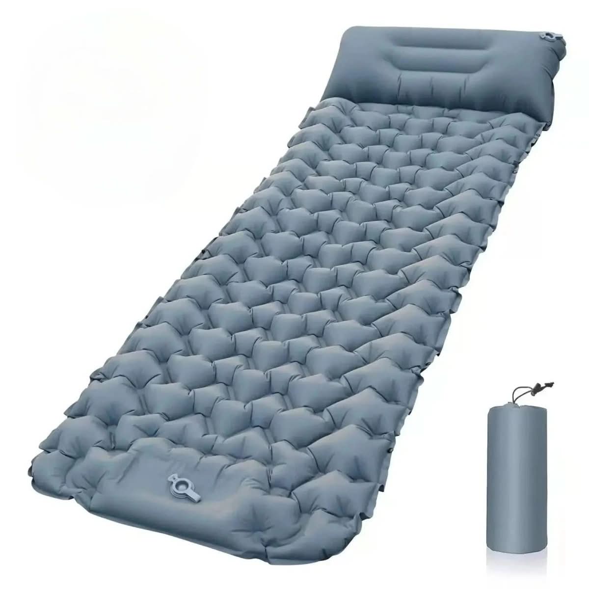 AirTrek Mat – Aufblasbare Campingmatratze Mit Fußpumpe Und Ergonomischem Komfort