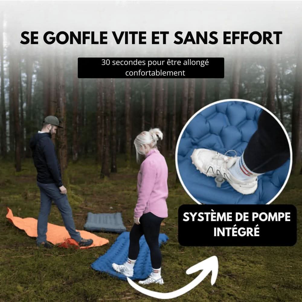 AirTrek Mat – Aufblasbare Campingmatratze Mit Fußpumpe Und Ergonomischem Komfort
