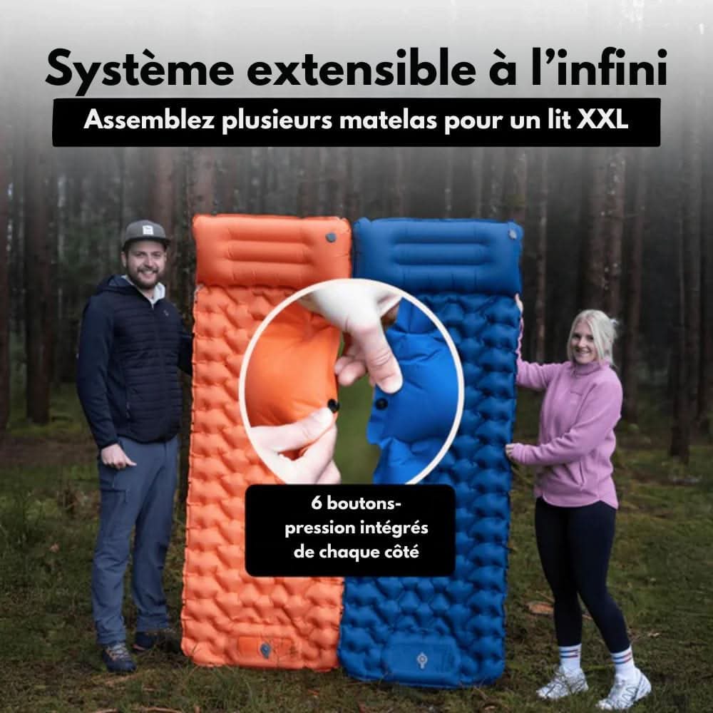 AirTrek Mat – Aufblasbare Campingmatratze Mit Fußpumpe Und Ergonomischem Komfort