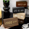 Futura Wecker Holzoptik LED Mit Drei Alarme Temperaturanzeige Einstellbare Helligkeit