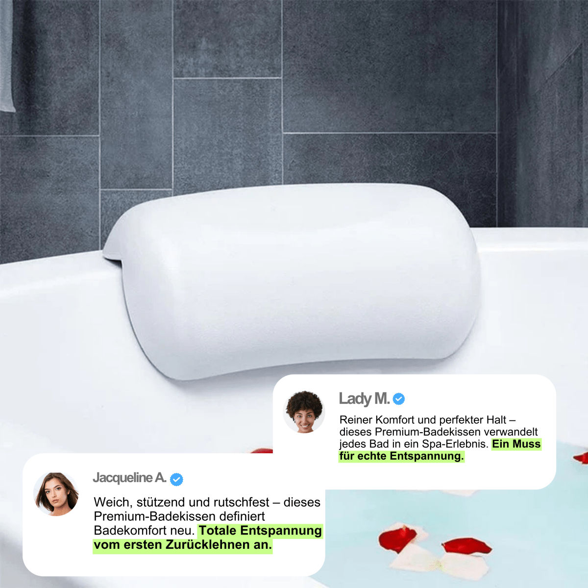LUXESOAK – Premium Badekissen
