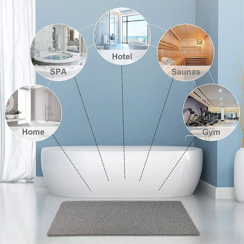 AQUALUXE – Rutschfeste Duschmatte Mit Drainage-System