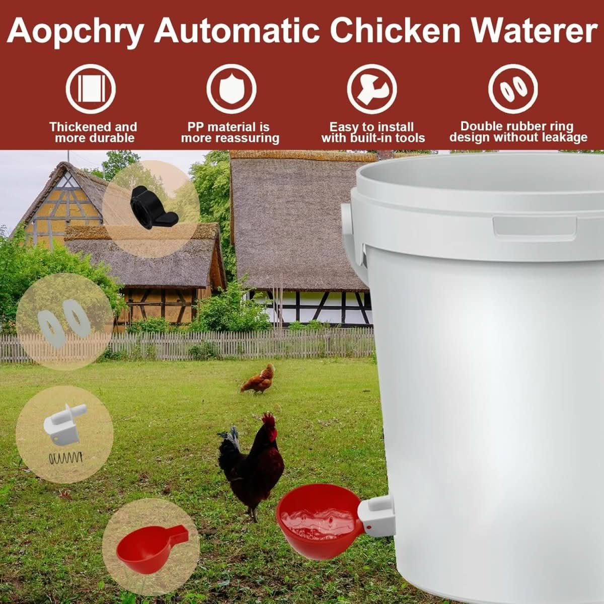 CLUCKFLOW – Automatischer Hühnerwasserer Für Gesunde Herden