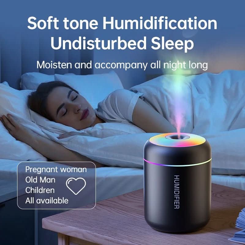 AromaMist Mini – 180ml USB Luftbefeuchter mit LED-Beleuchtung