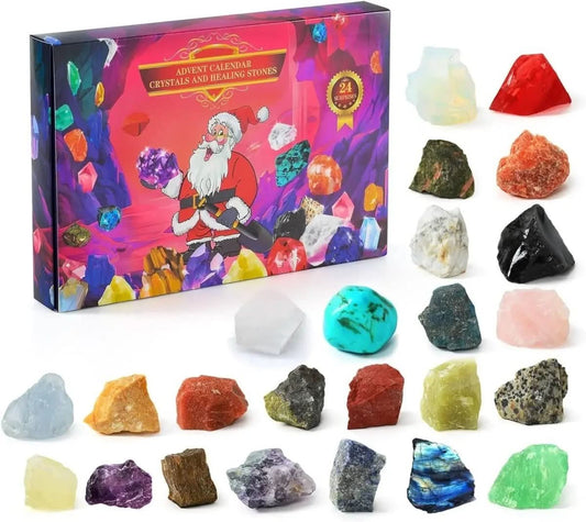 KristallCharme Adventskalender 2025 – 24 Funkelnde Naturkristalle Für Den Weihnachts-Zähler